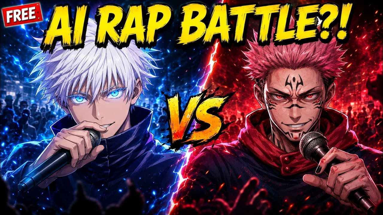 I Let AI Generate a Gojo vs Sukuna.. Rap Battle?